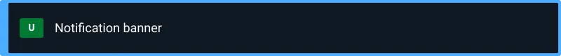 Notification Banner with Prefix Slot